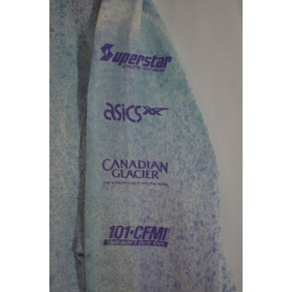 Richmond Flatland 10K Race 1991 Medium Fruit of Loom Shirt Splatter Print Vtg - Picture 4 of 12